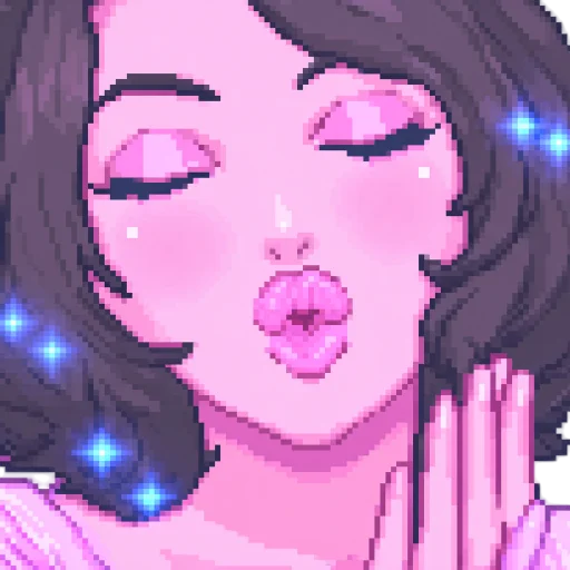 😘 Стикер «pixel space game» для Telegram