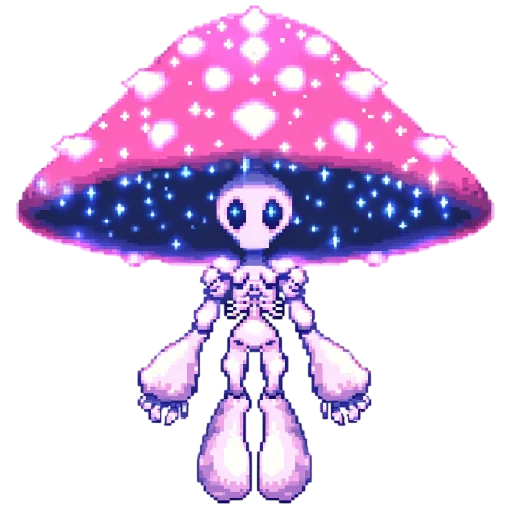🍄 Стикер «pixel space game» для Telegram