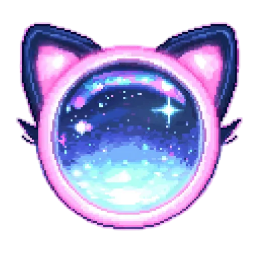 🐱 Стикер «pixel space game» для Telegram