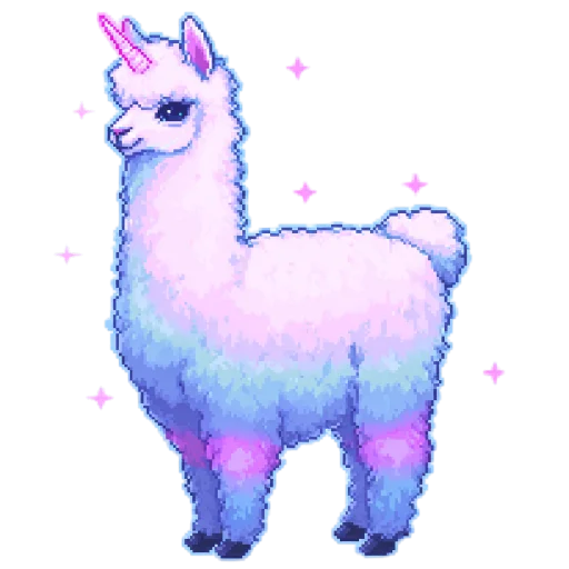 🦙 Стикер «pixel space game» для Telegram