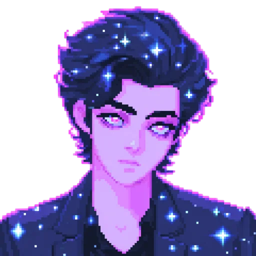 😬 Стикер «pixel space game» для Telegram