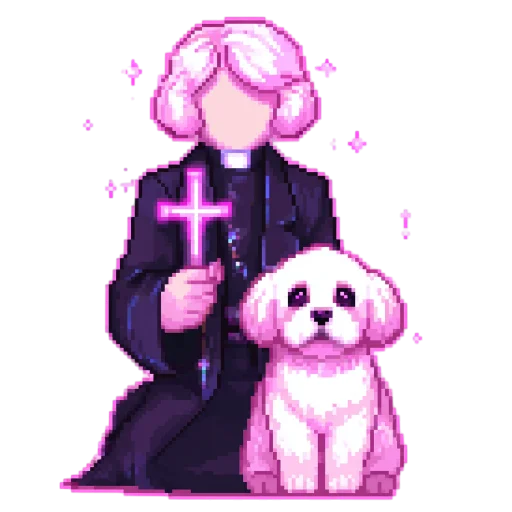 ✝️ Стикер «pixel space game» для Telegram