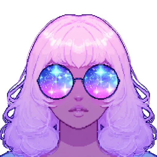 🕶 Стикер «pixel space game» для Telegram