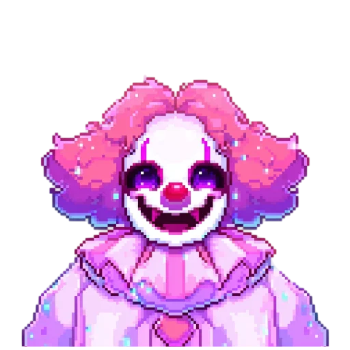 🤡 Стикер «pixel space game» для Telegram