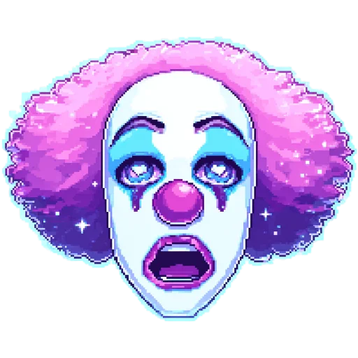 🤡 Стикер «pixel space game» для Telegram