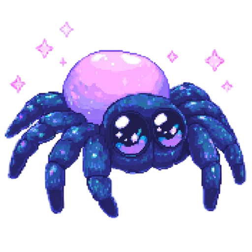 🕷 Стикер «pixel space game» для Telegram