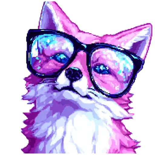 🦊 Стикер «pixel space game» для Telegram