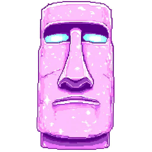 🗿 Стикер «pixel space game» для Telegram