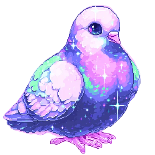 🐦 Стикер «pixel space game» для Telegram