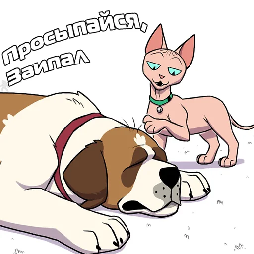 😴 Стикер «Пикси и Брут» для Telegram