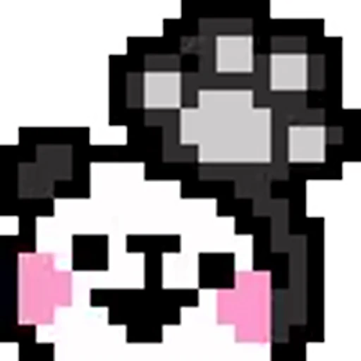 Эмодзи Panda pixel для Telegram — скачать