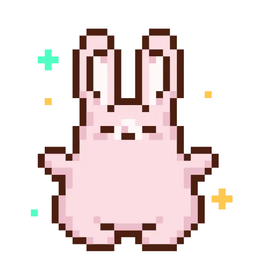 🐰 Эмодзи «Пиксельные стики вк» для Telegram