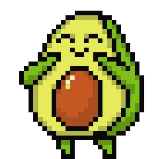 🥑 Эмодзи «Пиксельные стики вк» для Telegram
