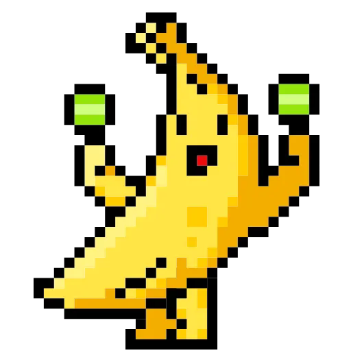 🍌 Эмодзи «Пиксельные стики вк» для Telegram