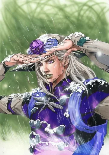 🌧️ Стикер «Джайро Цеппели Gyro Zeppeli» для Telegram