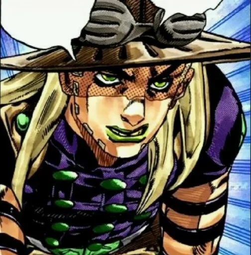 😠 Стикер «Джайро Цеппели Gyro Zeppeli» для Telegram