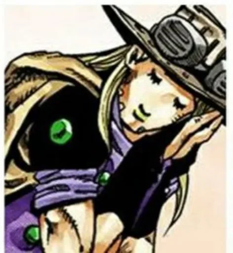 😴 Стикер «Джайро Цеппели Gyro Zeppeli» для Telegram