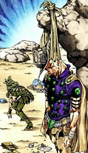 💀 Стикер «Джайро Цеппели Gyro Zeppeli» для Telegram