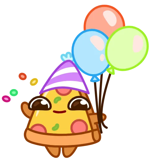 🥳 Стикер «Пиццуля» для Telegram