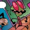 Стикер 47 ⭐ Набор эмоджи по мульту «Invader Zim Пришелец Зим»