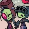 Стикер 35 ⭐ Набор эмоджи по мульту «Invader Zim Пришелец Зим»
