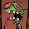 Стикер 13 ⭐ Набор эмоджи по мульту «Invader Zim Пришелец Зим»