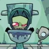 Стикер 54 ⭐ Набор эмоджи по мульту «Invader Zim Пришелец Зим»