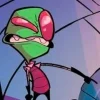 Стикер 15 ⭐ Набор эмоджи по мульту «Invader Zim Пришелец Зим»