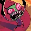 Стикер 7 ⭐ Набор эмоджи по мульту «Invader Zim Пришелец Зим»