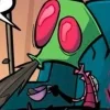 Стикер 18 ⭐ Набор эмоджи по мульту «Invader Zim Пришелец Зим»