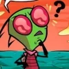 Стикер 5 ⭐ Набор эмоджи по мульту «Invader Zim Пришелец Зим»