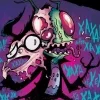 Стикер 60 ⭐ Набор эмоджи по мульту «Invader Zim Пришелец Зим»
