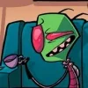 Стикер 17 ⭐ Набор эмоджи по мульту «Invader Zim Пришелец Зим»