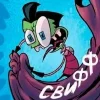 Стикер 39 ⭐ Набор эмоджи по мульту «Invader Zim Пришелец Зим»