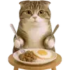 😋 Эмодзи «Шотландский кот» для Telegram