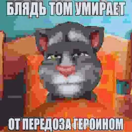 😜 Стикер «Говорящий Том Мемы» для Telegram