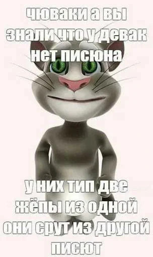 😳 Стикер «Говорящий Том Мемы» для Telegram
