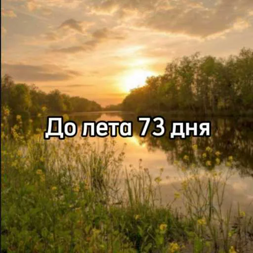 ☀️ Стикер «До лета» для Telegram