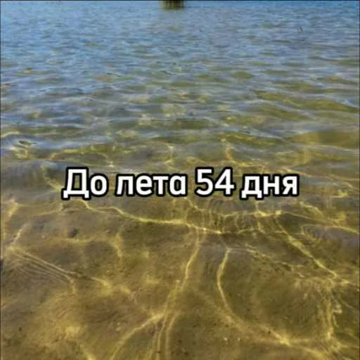 ☀️ Стикер «До лета» для Telegram