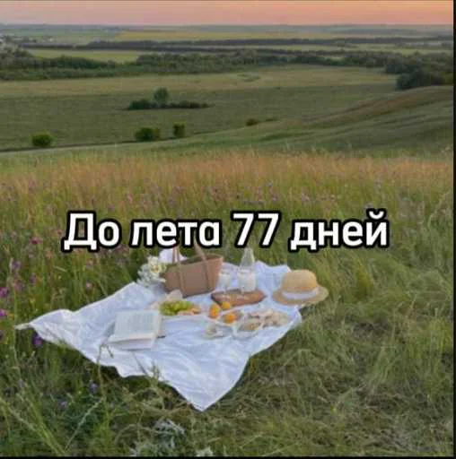 ☀️ Стикер «До лета» для Telegram