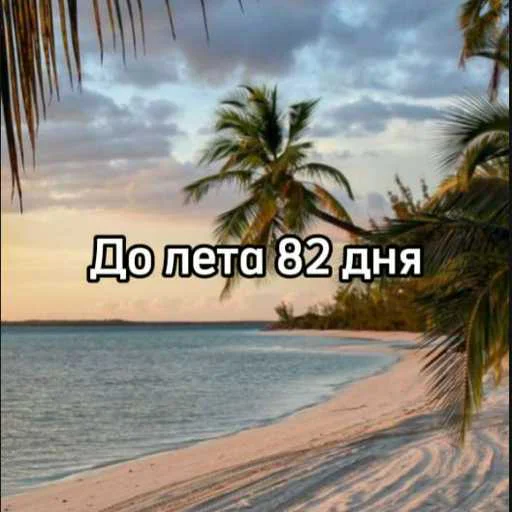 ☀️ Стикер «До лета» для Telegram