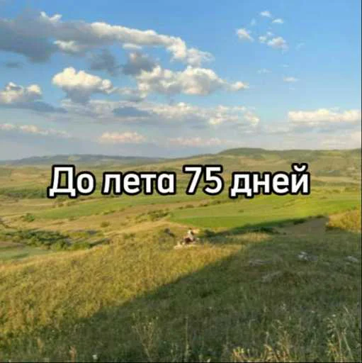 ☀️ Стикер «До лета» для Telegram