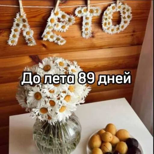 ☀️ Стикер «До лета» для Telegram