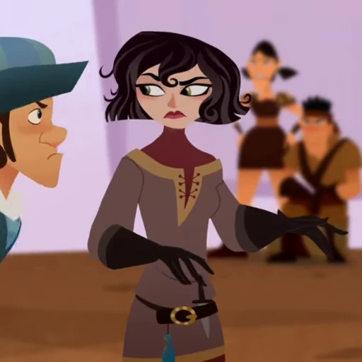 🖤 Стикер «Cassandra Rapunzels Tangled Adventure» для Telegram