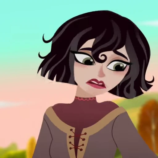 🖤 Стикер «Cassandra Rapunzels Tangled Adventure» для Telegram