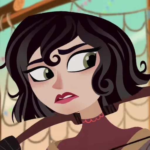 🖤 Стикер «Cassandra Rapunzels Tangled Adventure» для Telegram