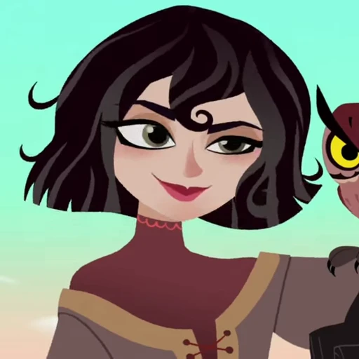 🖤 Стикер «Cassandra Rapunzels Tangled Adventure» для Telegram