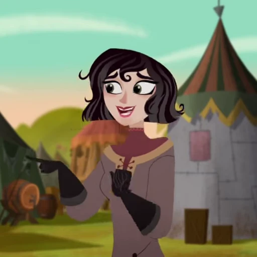 🖤 Стикер «Cassandra Rapunzels Tangled Adventure» для Telegram