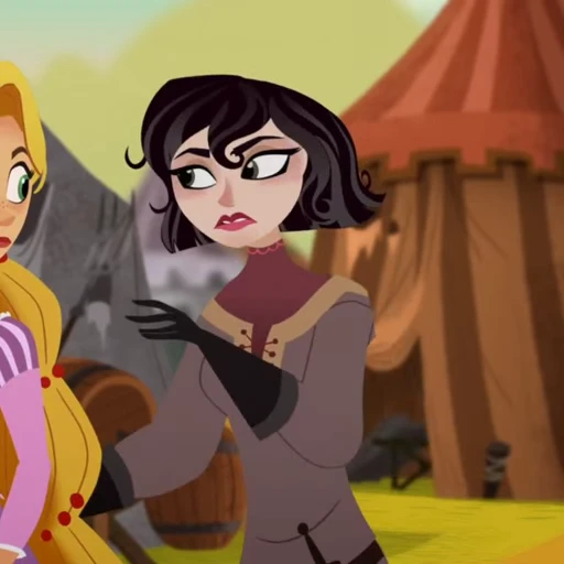 🖤 Стикер «Cassandra Rapunzels Tangled Adventure» для Telegram