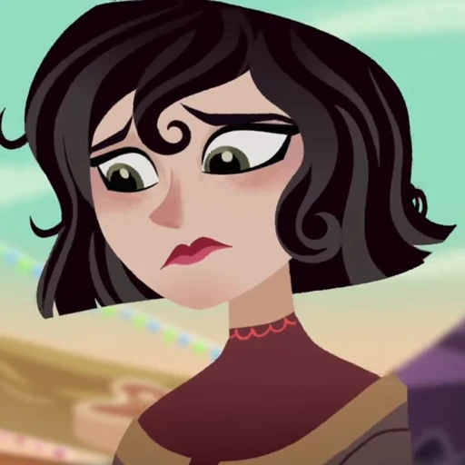 😕 Стикер «Cassandra Rapunzels Tangled Adventure» для Telegram